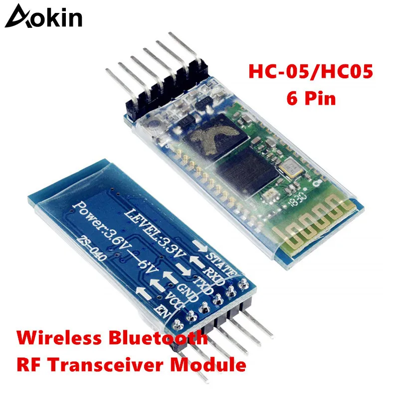HC 05 6 контактный беспроводной модуль Bluetooth RF трансивера для Arduino BT серийный