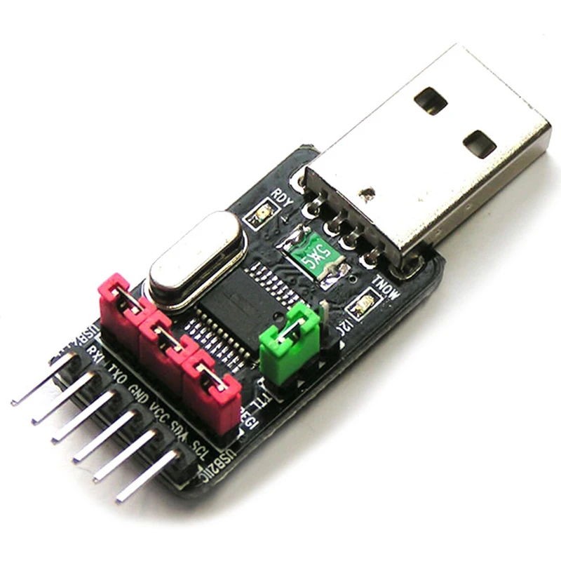 Топ 2 в 1 Ch341T модуль Usb к IEC Iic Uart Ttl главный адаптер конвертер Stc Isp загрузка + Образец
