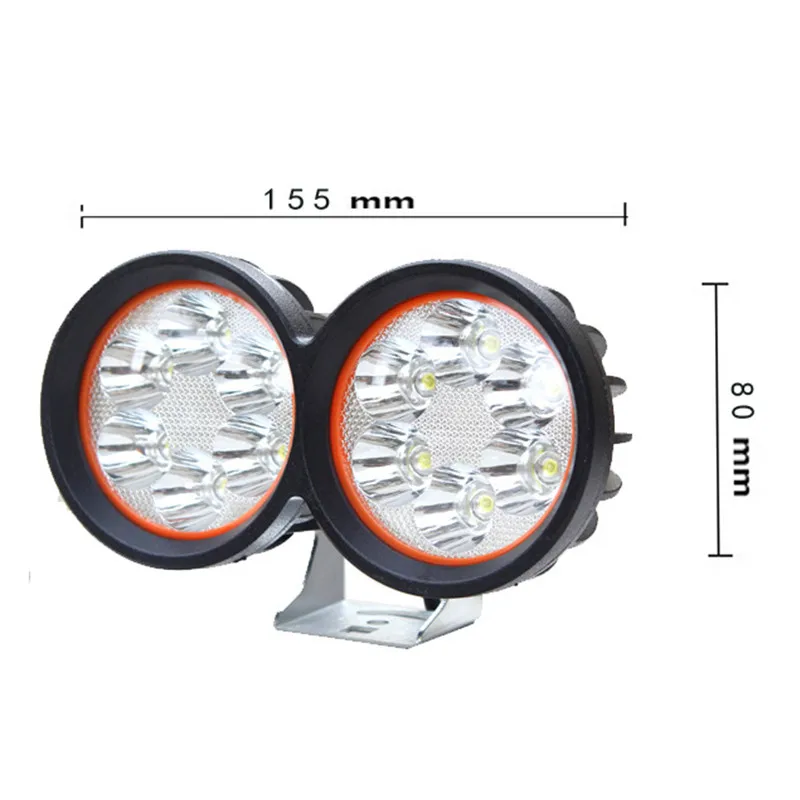 CARCHET DC12 80V водонепроницаемый мотоциклетный прожектор светодиодный фары 12