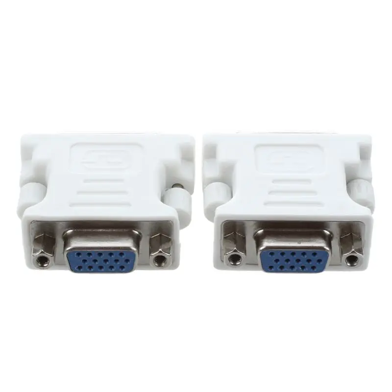 Мужской DVI D к женскому адаптеру VGA (DVI 24 + 1 Pin) Новый универсальный большой пакет