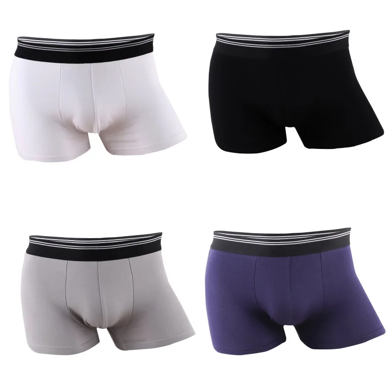 

4pcs/lot Brand Men's Boxers Sexy Underwear Cotton Male Boxers Shorts Solid Breathable Men Boxer Panties Homme Underpants New