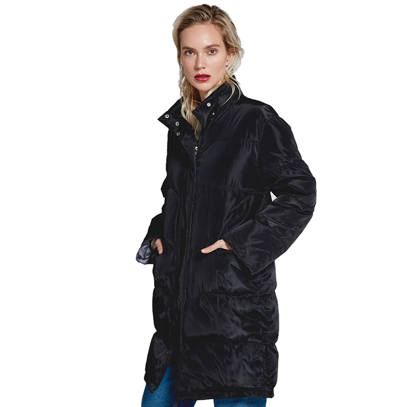 Новая женская парка осень-зима 2018 стандартная длинная толстая хлопковая теплая