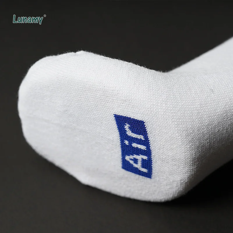 5 пар в упаковке Lunamy 2019 белые Компрессионные носки высокоэластичные мужские с