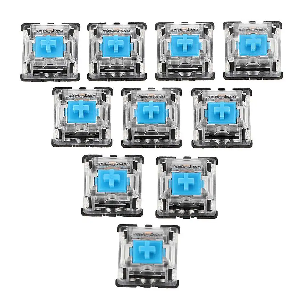 70 шт Упаковка 3Pin Gateron Clicky синий Переключатель Клавиатуры переключатель для