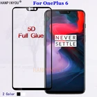 Для OnePlus6 5D полный клей полное покрытие закаленное стекло 9H Премиум Защитная пленка для экрана для OnePlus 6 A6000 A6003 One Plus 1 + 6