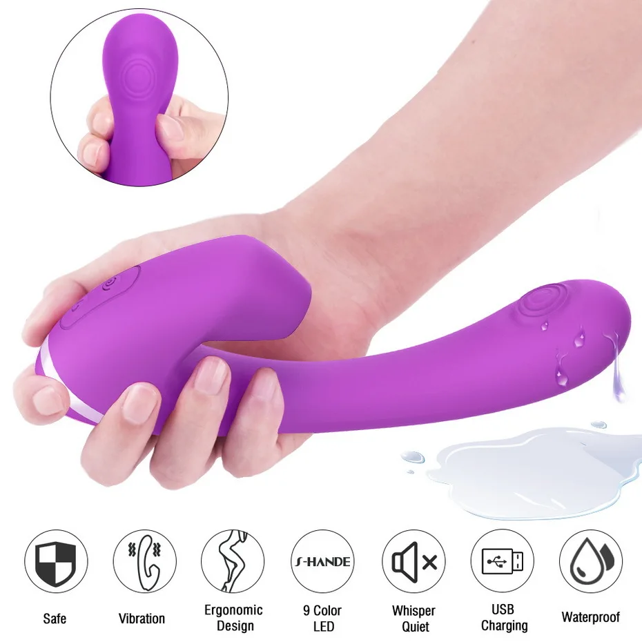 USB Перезаряжаемый Стимуляция клитора пульсирующий вибратор 9*9 режим G spot Массажер