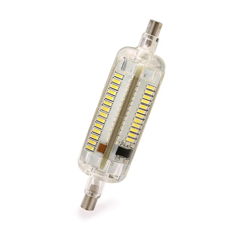 Новый светодиодный силиконовый светильник CLAITE 78 мм R7S 8 вт SMD 3014 108 чистый