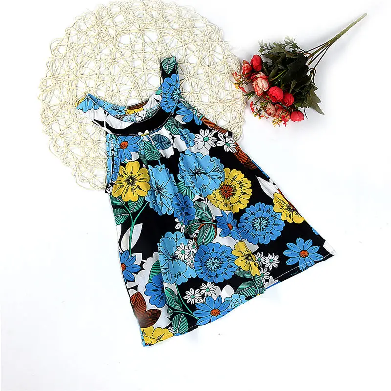 Pudcoco/летние платья для маленьких девочек с цветочным рисунком модные удобные