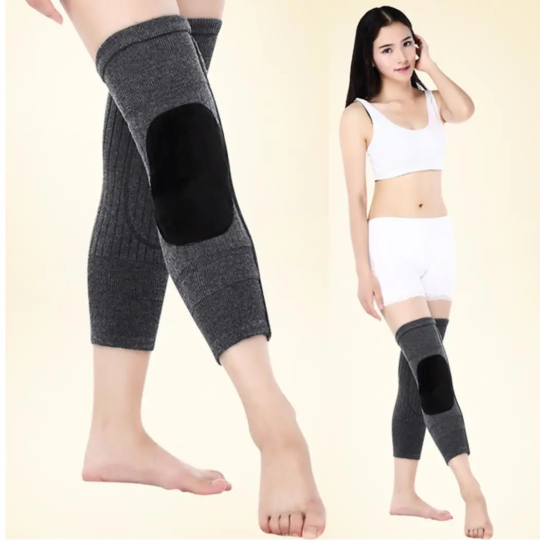 1 пара кашемировых теплых наколенников шерстяных для мужчин и женщин