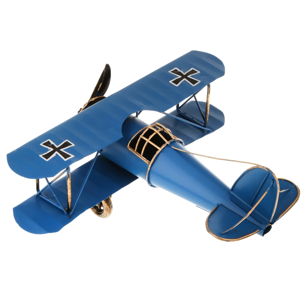 2 шт. винтажная металлическая модель самолета планер биплан военная Декор |