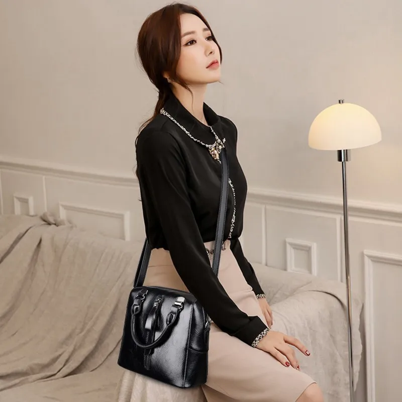 2019 женские кожаные сумки высокое качество на плечо через для женщин маленькая