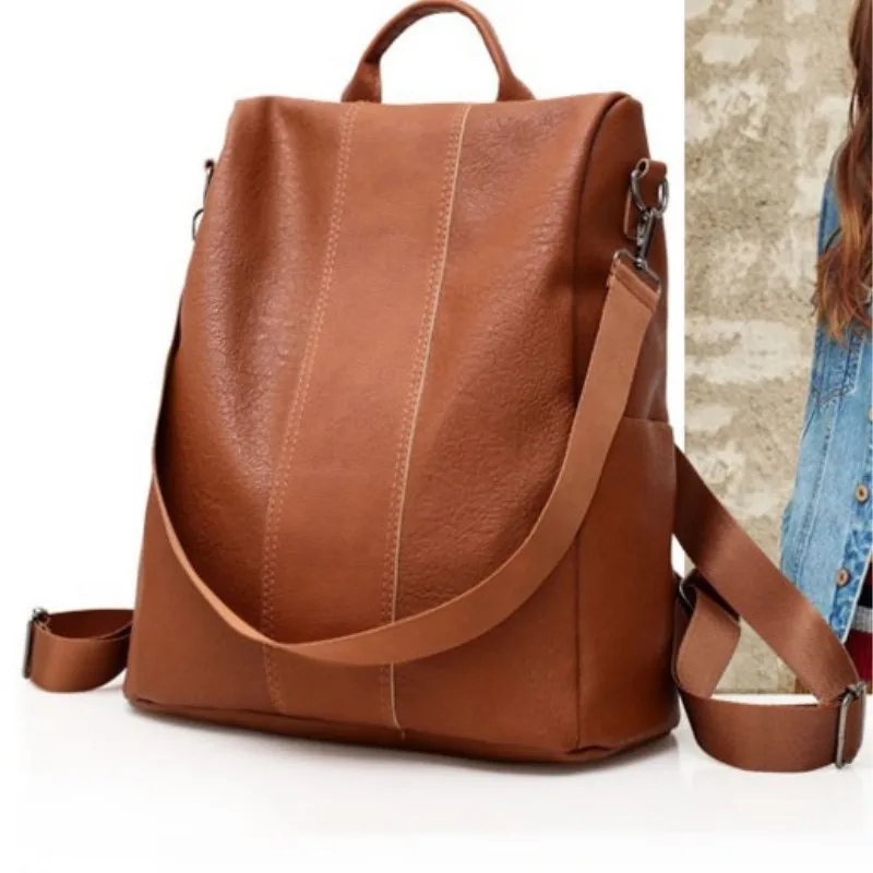

PU Laptop Backpack Women Bag Travel Backpack Women Anti-theft/Computer/waterproof Backpacks Three Style womens backpack bag