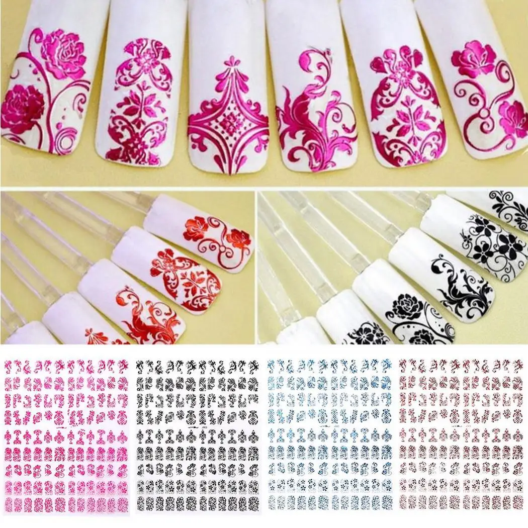 Маникюрные наклейки для ногтей Nail Наклейка украшения Советы 108 шт. DIY искусства