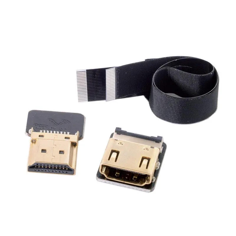 CYFPV Прямой HDMI Type A мужчина к женскому FPC плоский кабель для HDTV мульти коптер