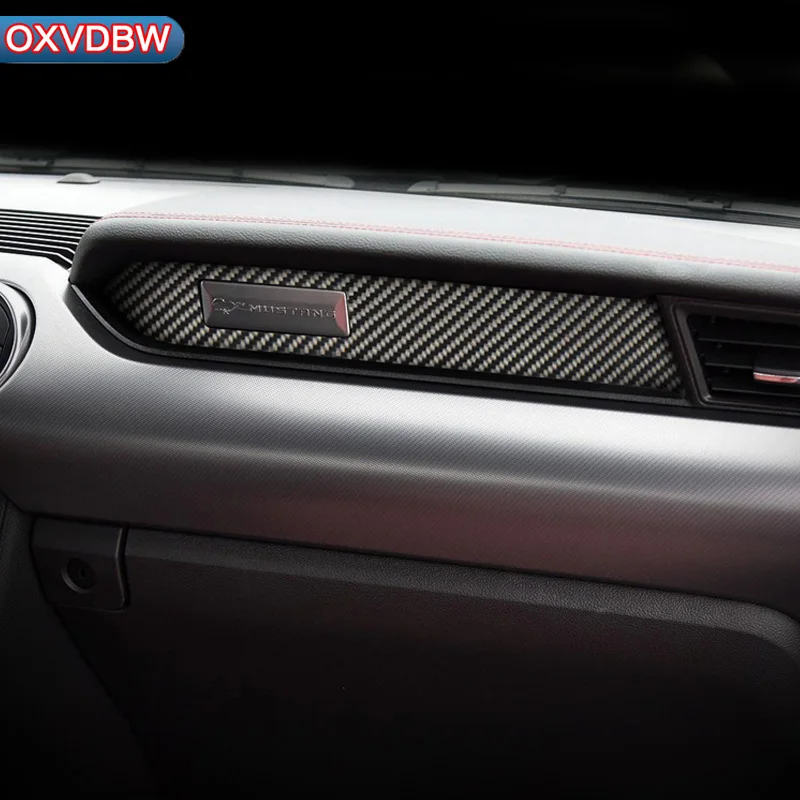 Для Ford Mustang из углеродного волокна интерьер украшения для приборной панели