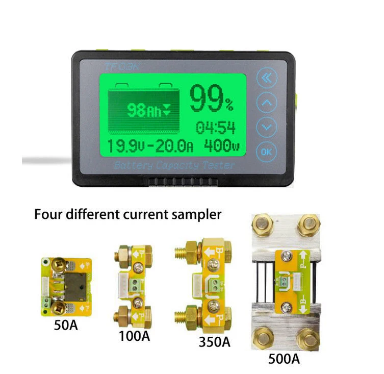 DC 500A Coulomb Meter Battery Monitor Remaining Capacity Indicator Voltage current POWER Lithium lifepo Lead Acid 12v 24V test