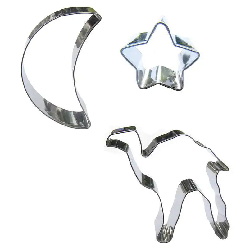 Маленькая звезда Луна в форме верблюда 3 шт. формы для резки печенья инструменты