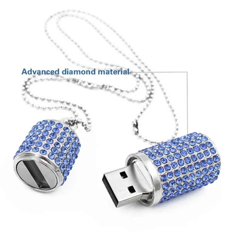 Флешка Usb флешка U диск USB 2 0 привод ирландский алмаз кристальная память ожерелье