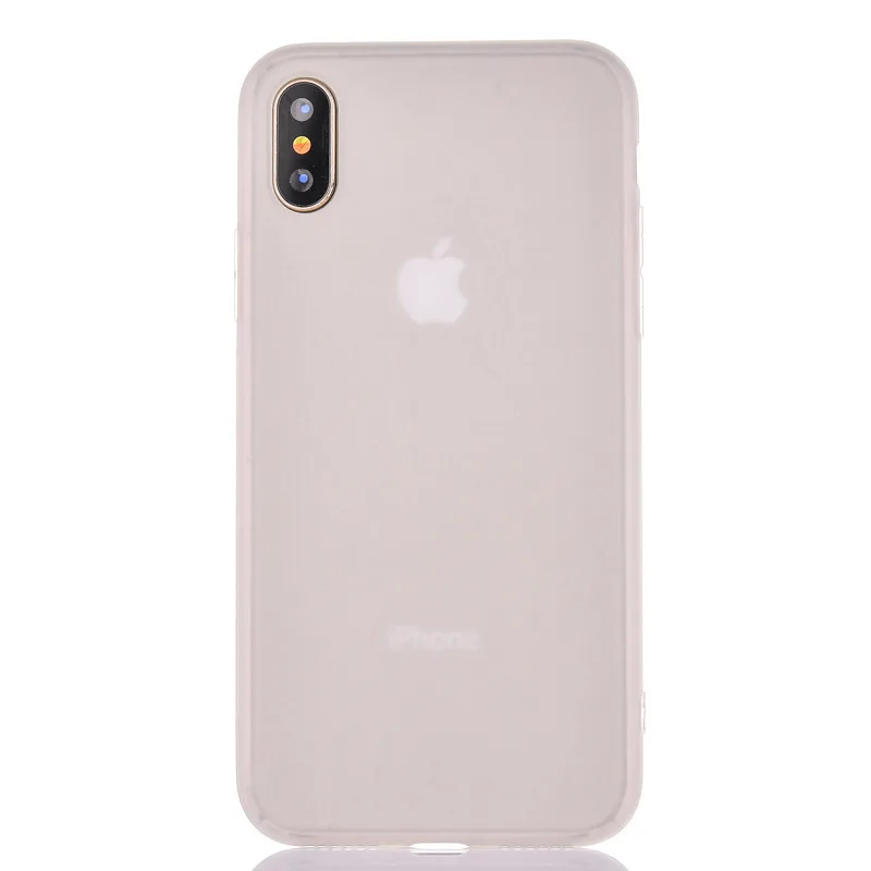 Матовый простой силиконовый чехол для iphone7 7plus 6 6s X Ультратонкий Мягкий ТПУ