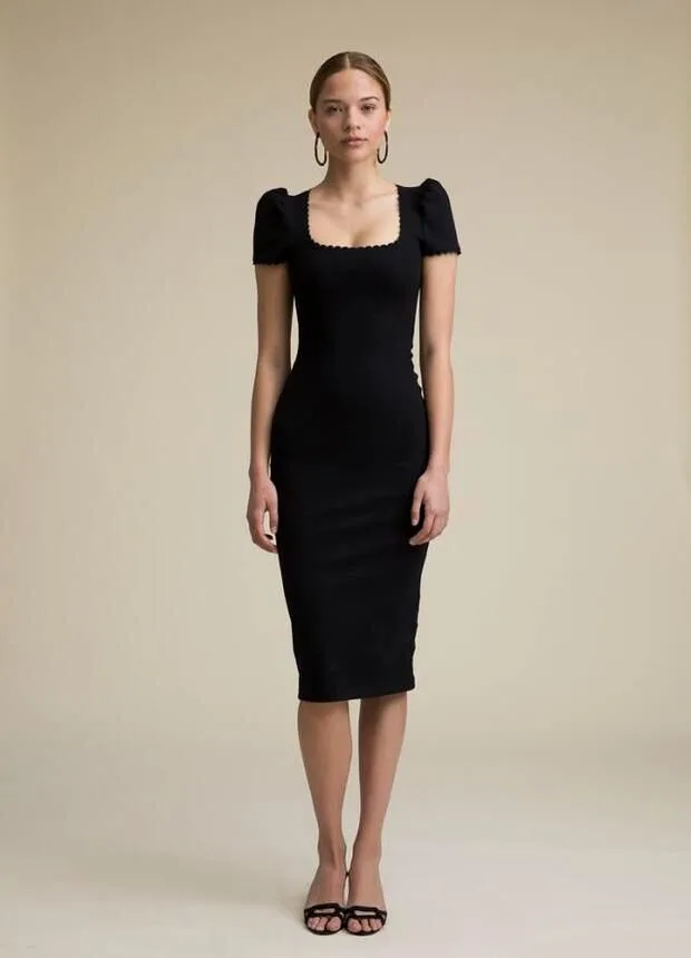 Top Quality Black Backless Bodycon Rayon Verband Dress Party Elegant dress