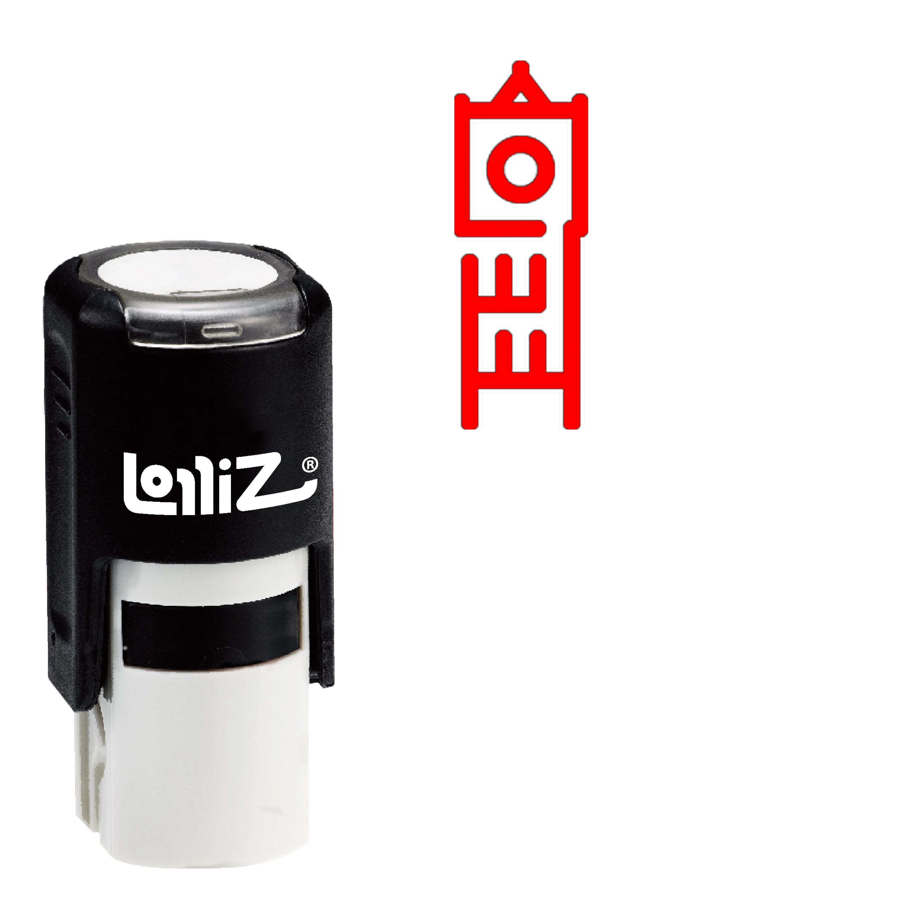 

LolliZ Big Ben Self-Inking Rubber Stamp - Modern Symbol Series