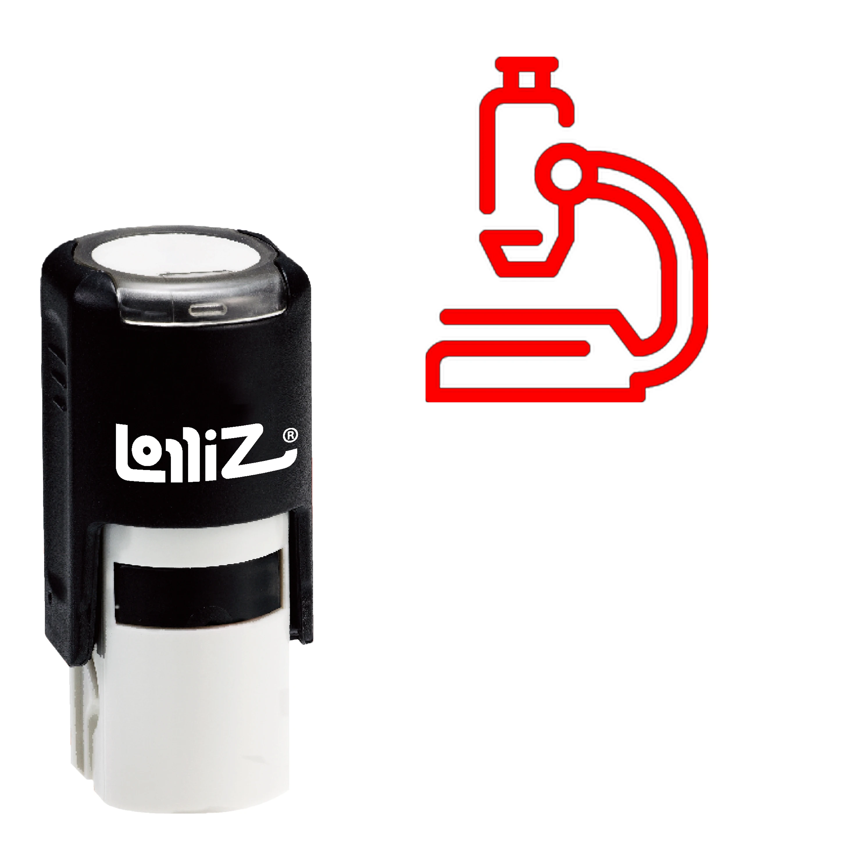 

LolliZ микроскоп самозаправляемый резиновый штамп-серия с современным символом