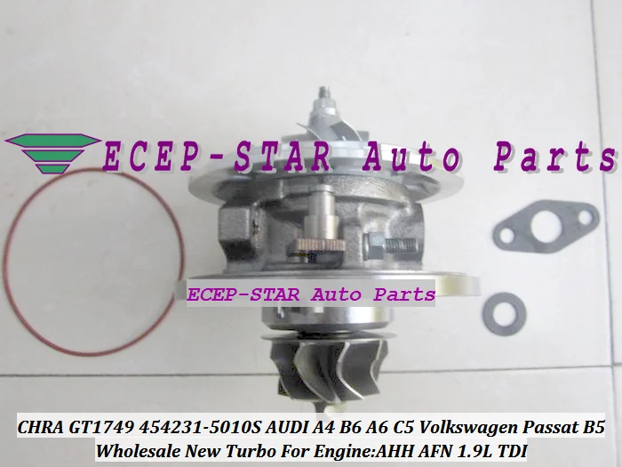 Бесплатная доставка турбо CHRA картридж GT1749 454231 5010S 0002 для AUDI B6 A6 C5 Volkswagen VW Passat B5 AHH AFN