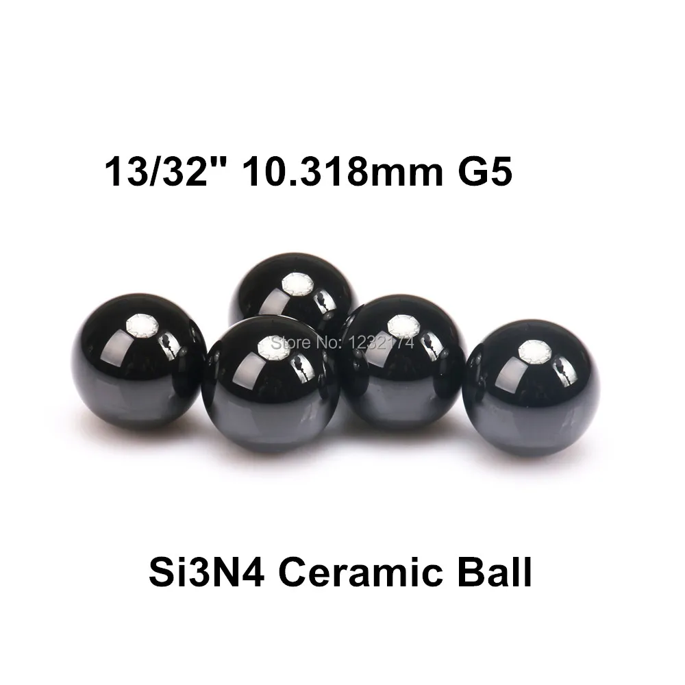 

13/32" 10.318mm Silicon Nitride Ceramic Ball Si3N4 G5 50PCS/Lot used in Bearing,Valve ball,linear slider10.318mm ceramic ball