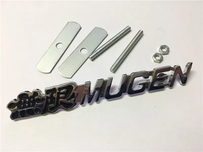 1 шт. Mugen power Роскошные Авто Передняя решетка решетки металлический сплав значок