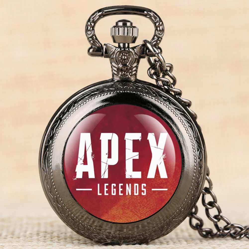 

Популярные электронные игры Apex, тематические Стикеры, карманные часы, древний зеленый чехол, часы-брелок, арабские цифровые часы, ожерелье, ...