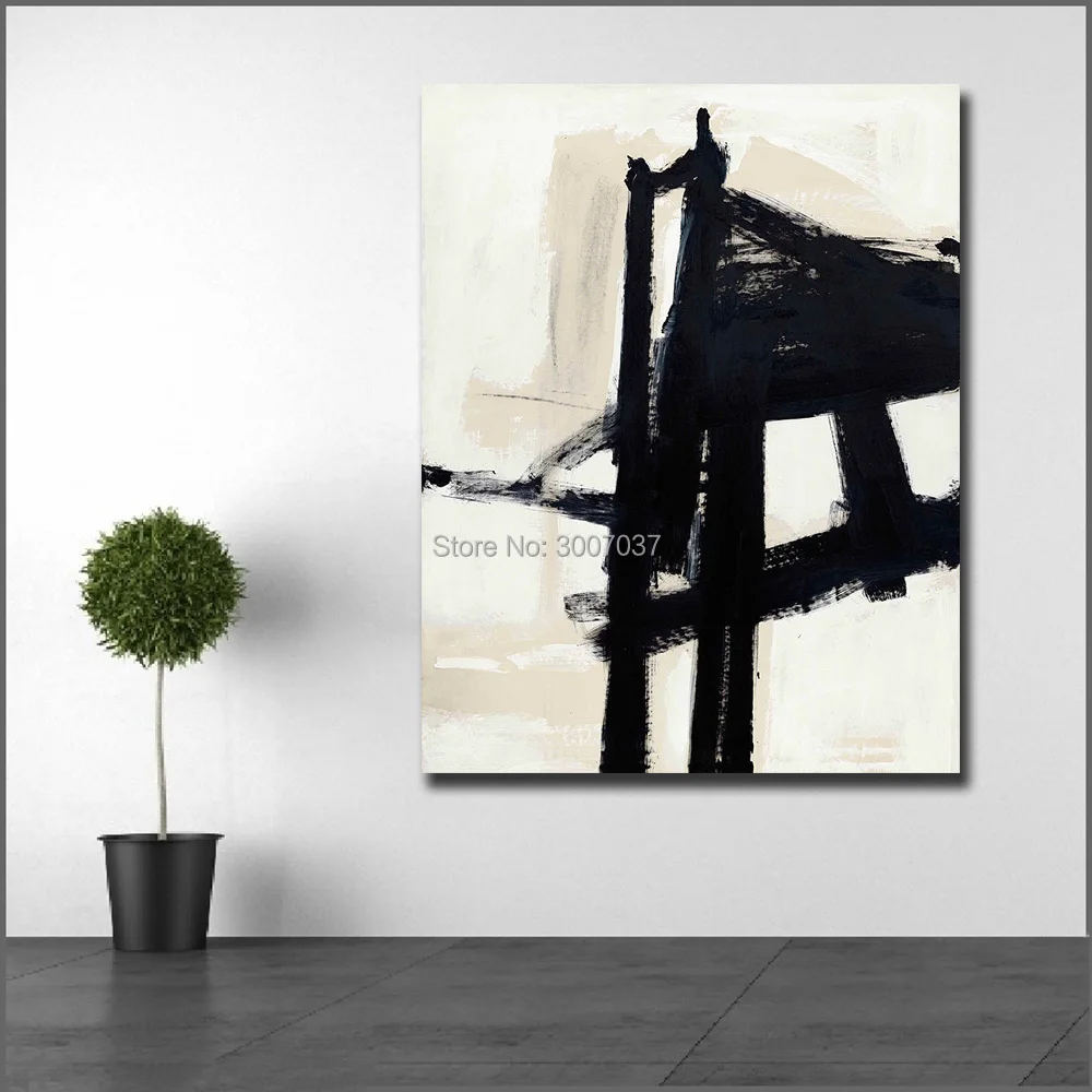 Koop Groot Formaat Olieverf Franz Kline Licht Monteur Wall Art Canvas Schilderijen Foto 'S Voor Woonkamer En Slaapkamer Geen Frames