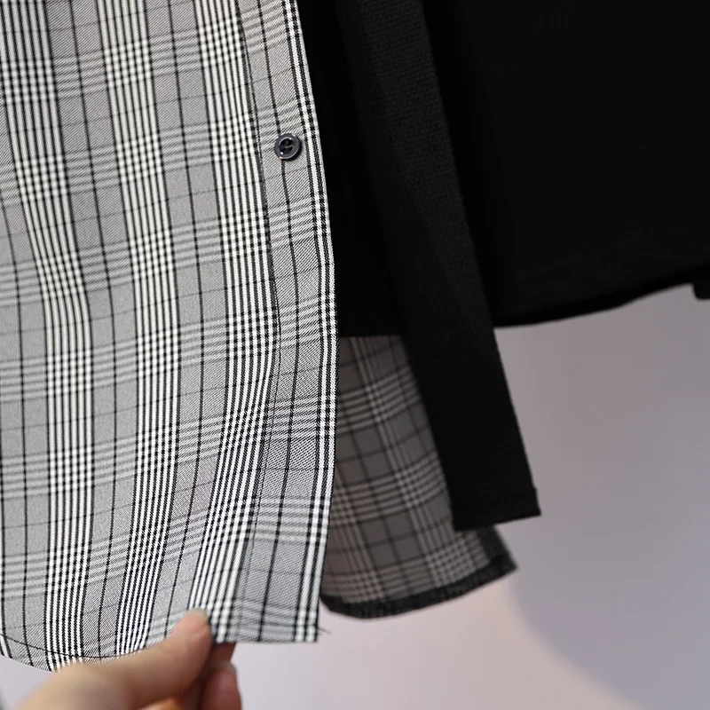 XL 4XL большие размеры платье рубашка для женщин длинный рукав уличная одежда принт