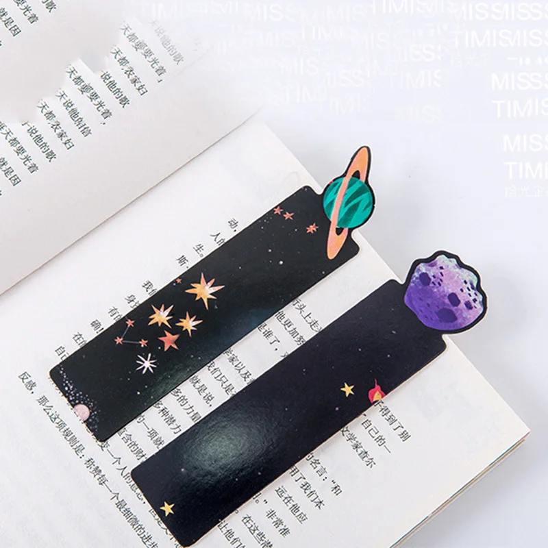 30 шт./кор. милые закладки для книг с изображением планет Kawaii Вселенной Новинка