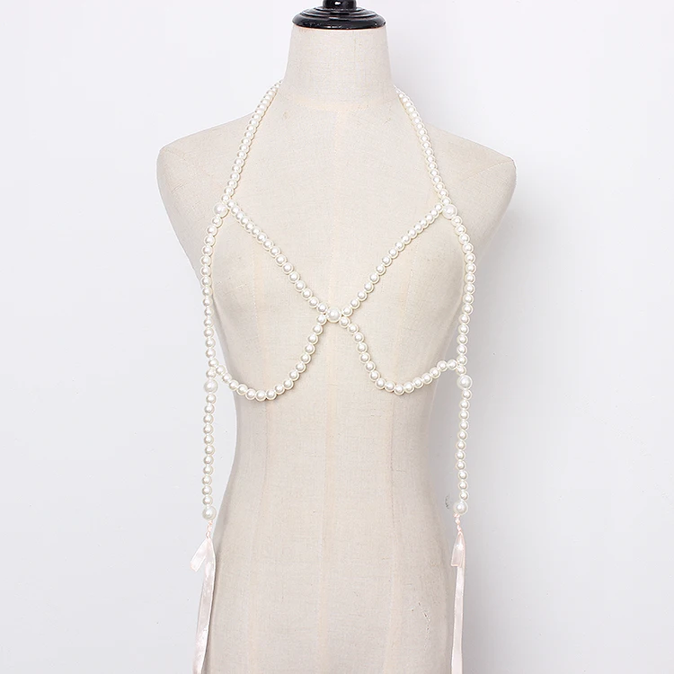 Женская шелковая лента LANMREM с жемчугом на лето YH48800|Украшения для тела| |