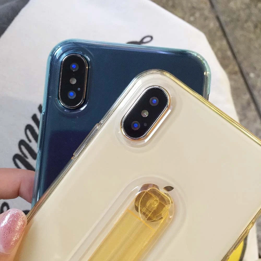CASEIER 2 In 1 Invisible Ring Holder Phone Case For iPhone XR X XS MAX Soft TPU 10 7 8 6 6S Plus Funda Cover |