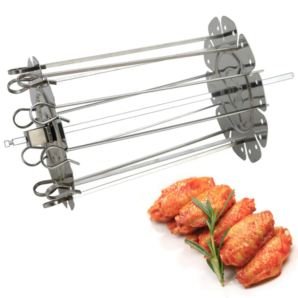 

Lemonbest BBQ Oven Roasted Beef Turkey Rotisserie Forks Spit Charcoal Chicken Grill For Outdoor Camping Cooking Tools