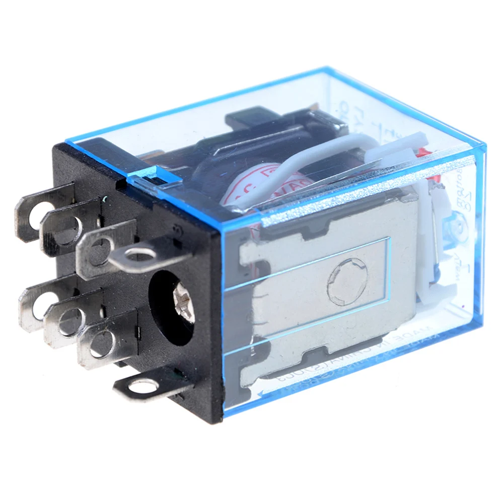 10 Pcs New Style Coil Power Relay LY2NJ DPDT 8 Pin HH62P JQX-13F With Socket Base AC220V/DC12V/DC24V/AC110V | Обустройство дома