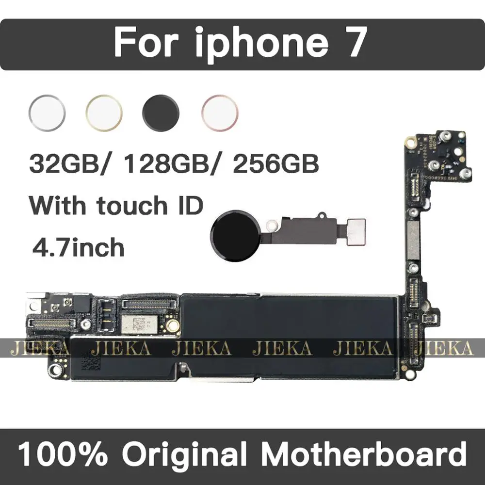 Для iPhone 7 Разблокировка материнской платы 4 дюйма с полными ЧИПАМИ Touch ID