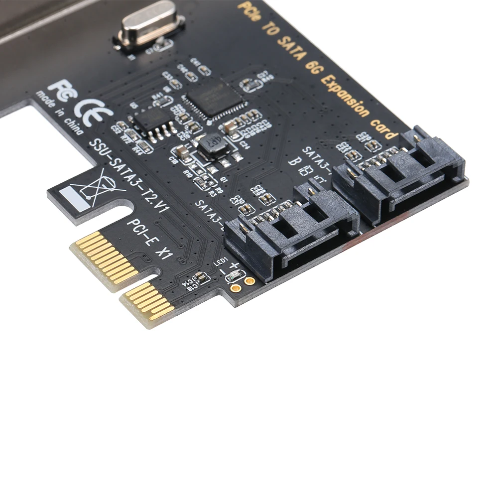 PCI e к двойной SATA 3 0 конвертер расширения карты 2 порта 6 Гбит/с интерфейс для ПК