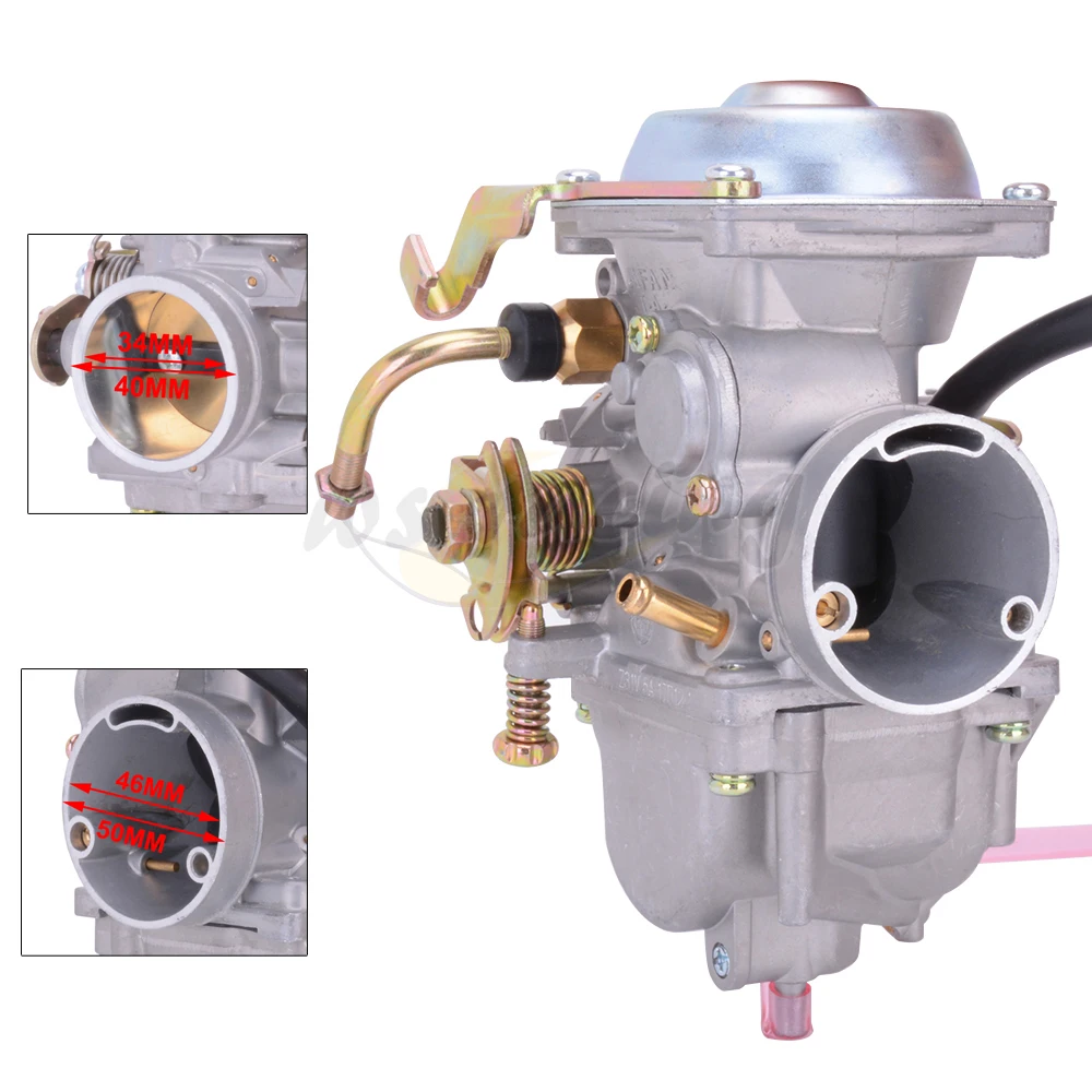 Карбюратор для мотоцикла 34 мм карбюратор Roketa Jianshe Hensim GN250 GN300 JS400 YamaBuggy 400 HS400 Scout 300CC