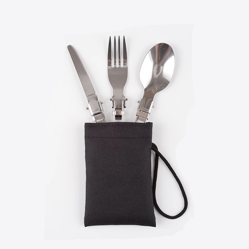 Портативная складная ложка вилка 3 в 1 открытый стол для пикника сумка кемпинга