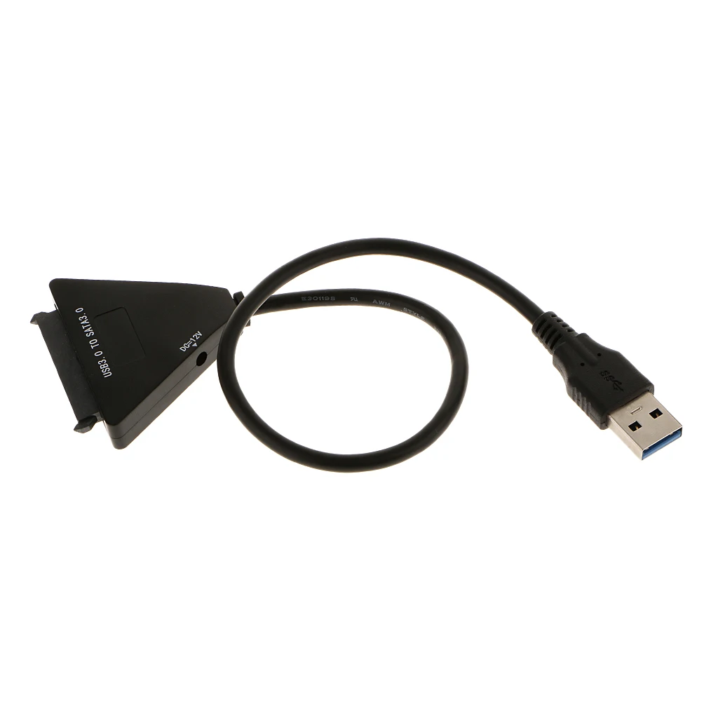 Переходный кабель USB 3 0 к 7 + 15P SATA 12 В DC HDD SSD жесткий диск конвертер | Компьютеры и