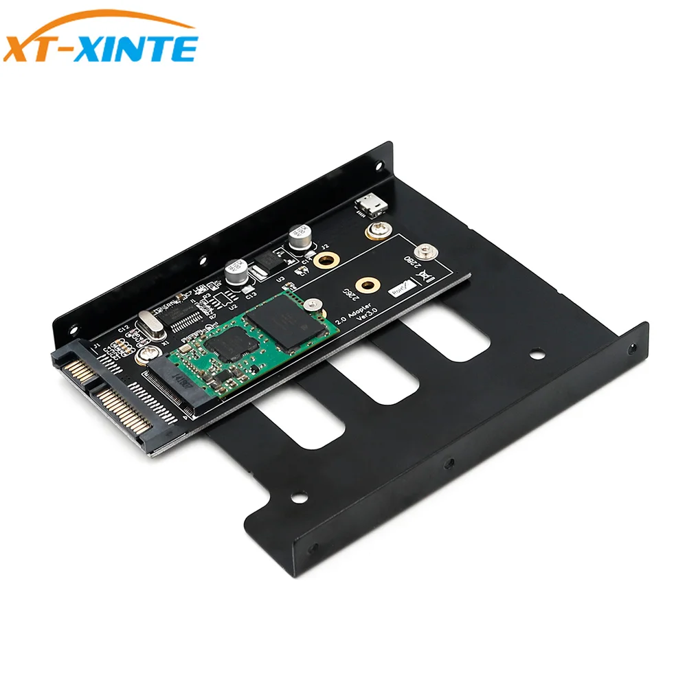 Переходник M.2 SSD Key B на 2 5 &quotSATA3 адаптер карта с кронштейном 3 HDD переходная для NGFF