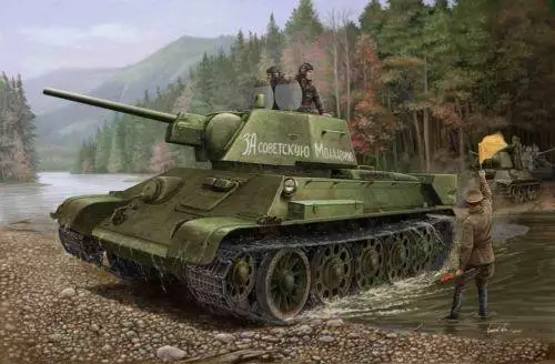 Модель Hobbyboss 84808 года модель 1/48 российское пространство/76 Tank (модель 1943 фабрика №)