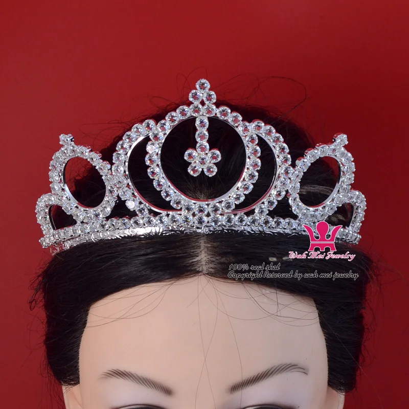 Zircon Tiara Crystal Rhinestone Crowns Bridal Wedding Hair Accessories Princess Queen Formal Party Prom Night Clup Show mo190
