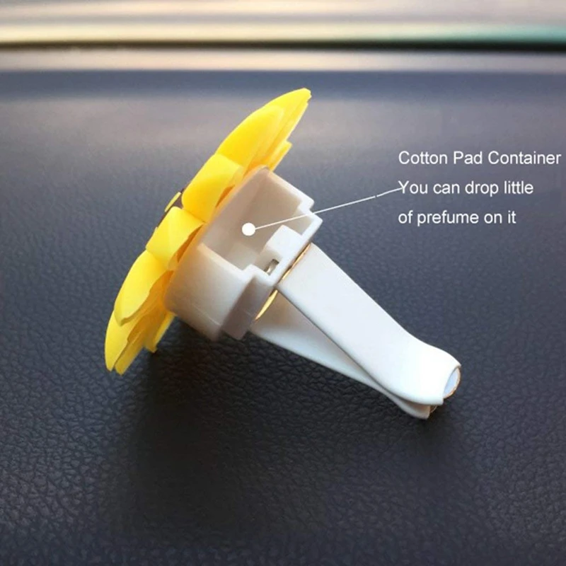 2Xpack Sunflower Car Accesories Cute Air Freshener Vent Clips Sunflowers Gift Decorations Girasoles Clip | Автомобили и мотоциклы