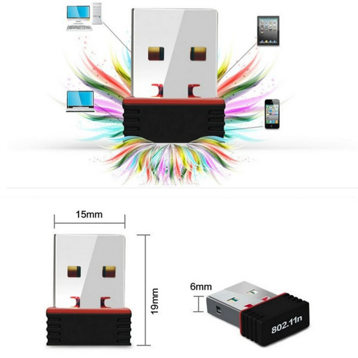 SOONHUA беспроводная WiFi сетевая карта мини USB Lan Dongle Адаптеры сетевые карты 150 Мбит/с