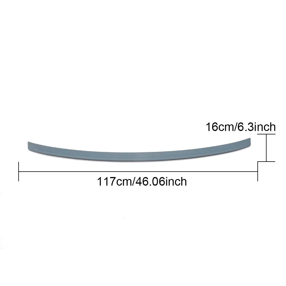 

ABS Grey Primer Unpainted For Volkswagen Skoda Octavia 2014 Rear Trunk Spoiler Boot Wing Lip