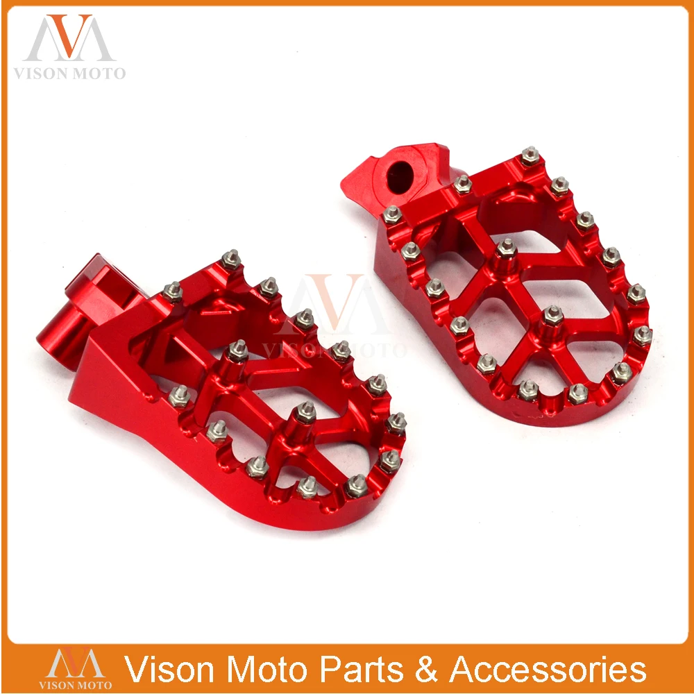 Motorcycle Foot Pegs Rests Pedals For HONDA CR125 CR250 1995 1996 1997 1998 1999 CR500 1995-2005 YZ125 YZ250 WR400 97 98