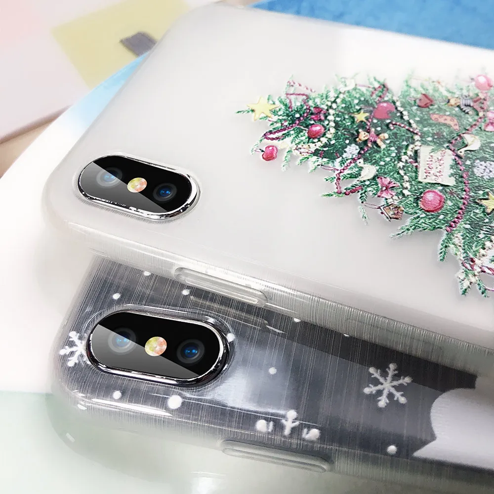 CASEIER Christmas Phone Case For Huawei P20 P9 Lite Honor 10 9 New Year Funda Shell Accessories |